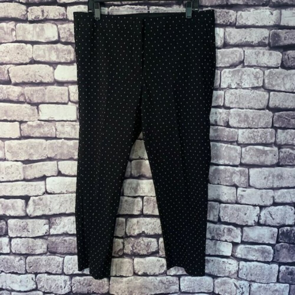 Izod Black & White Ankle Pants Size 14